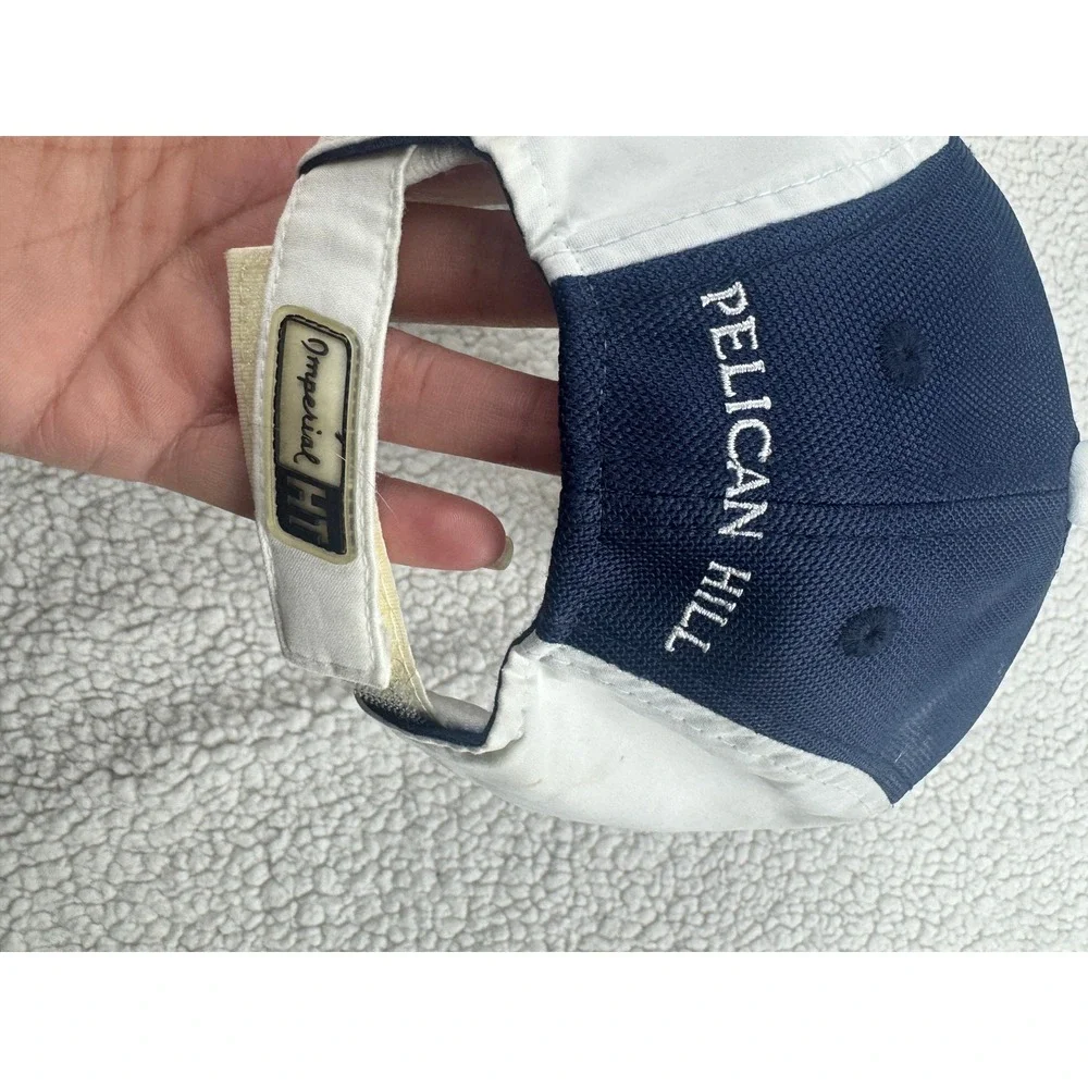 Imperial HT Pelican Hill Resort‎ Baseball Cap Navy White Adjustable Golf Hat